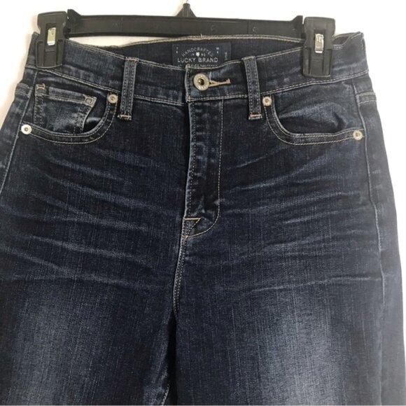 Lucky Brand Olivia Ankle Skinny High Waist Jean Stretch Slim Medium Blue Pant 2 - Picture 6 of 16
